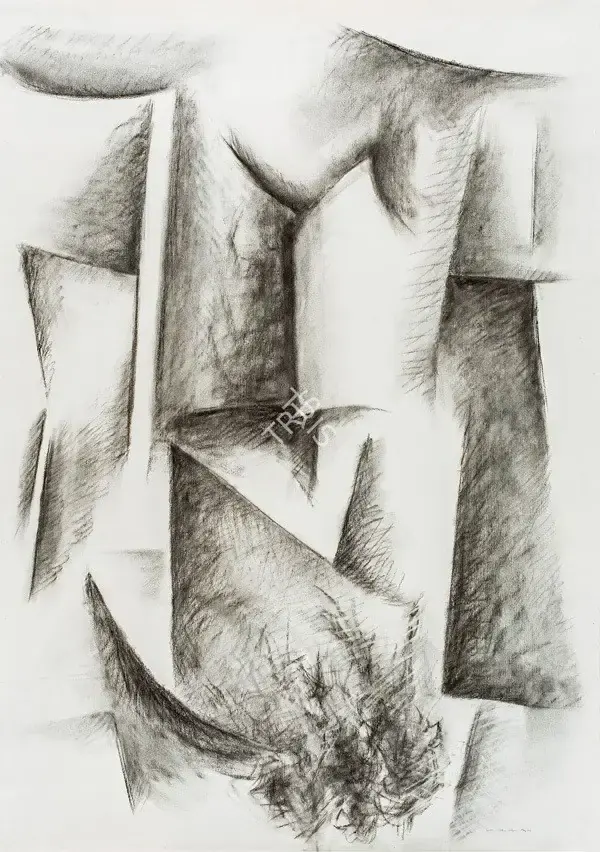 Sudhir Patwardhan (Artist), Torso - 1, 2002, Painting