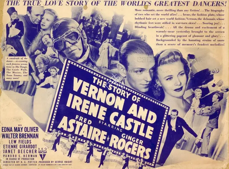 H.C. Potter (Director), The Story of Vernon and Irene Castle, 1939, Handbill