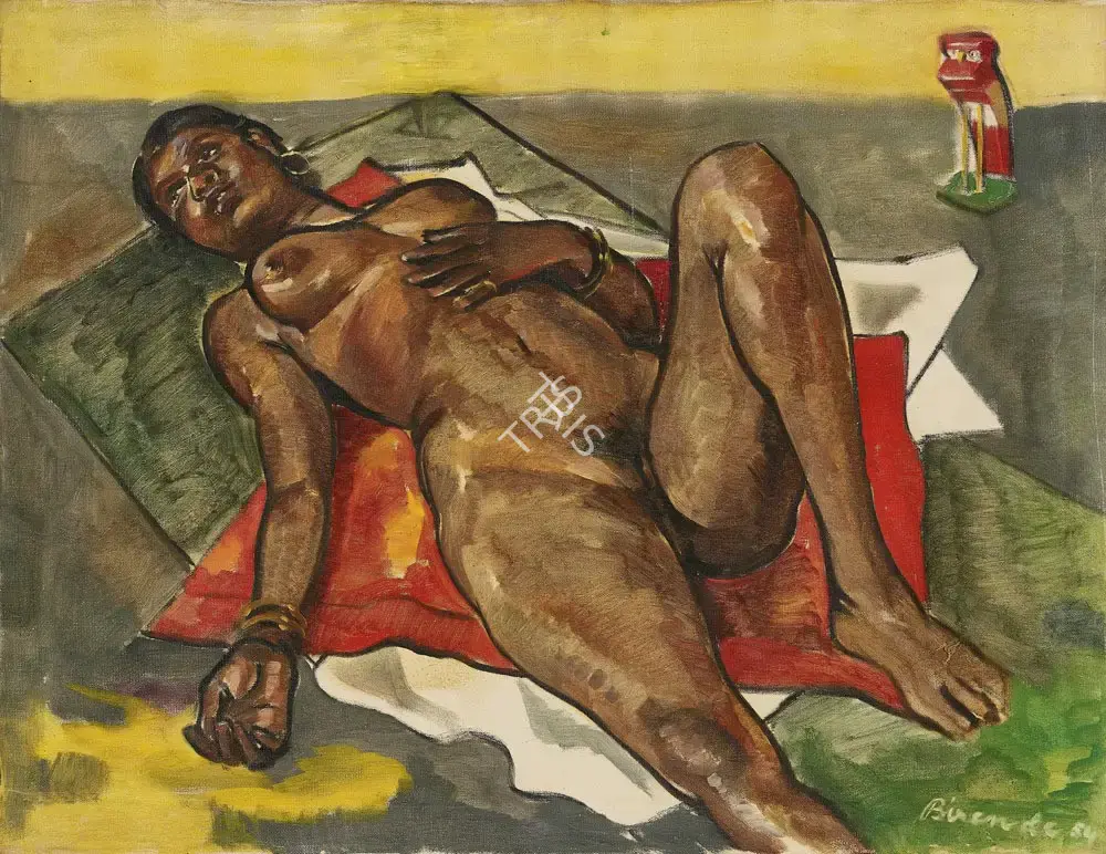 De, Biren (Artist). Manjori, n.d. | Painting, AG.Onl/21.11.21, 2021 · Asta Guru