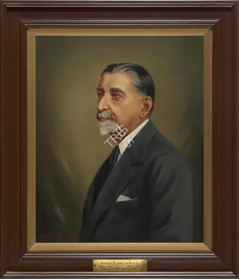Sorab M. Pithawalla (Artist), Bapuji B. Lam. Esq., M.B.E. (1866-1946), 1947, Painting