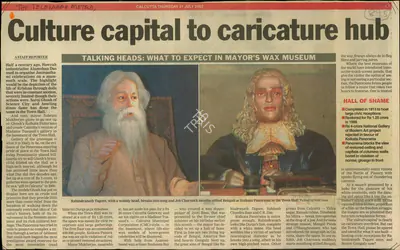 Culture Capital to Caricature Hub, 2003, Newspaper Clipping