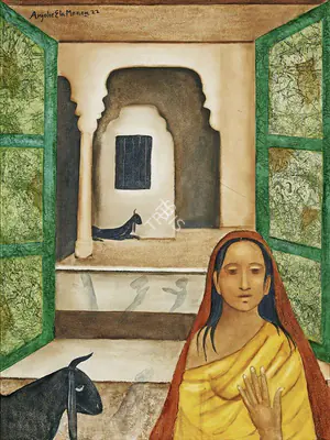 Anjolie Ela Menon (Artist), Untitled, 2022, Painting