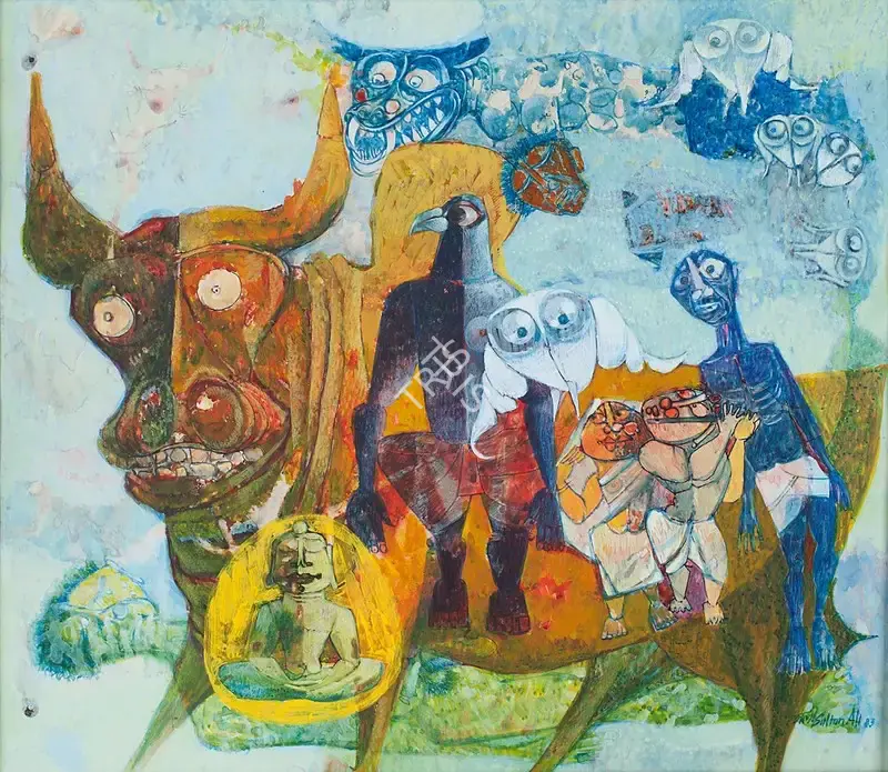 J. Sultan Ali (Artist), Niryata (Domination), 1983, Painting