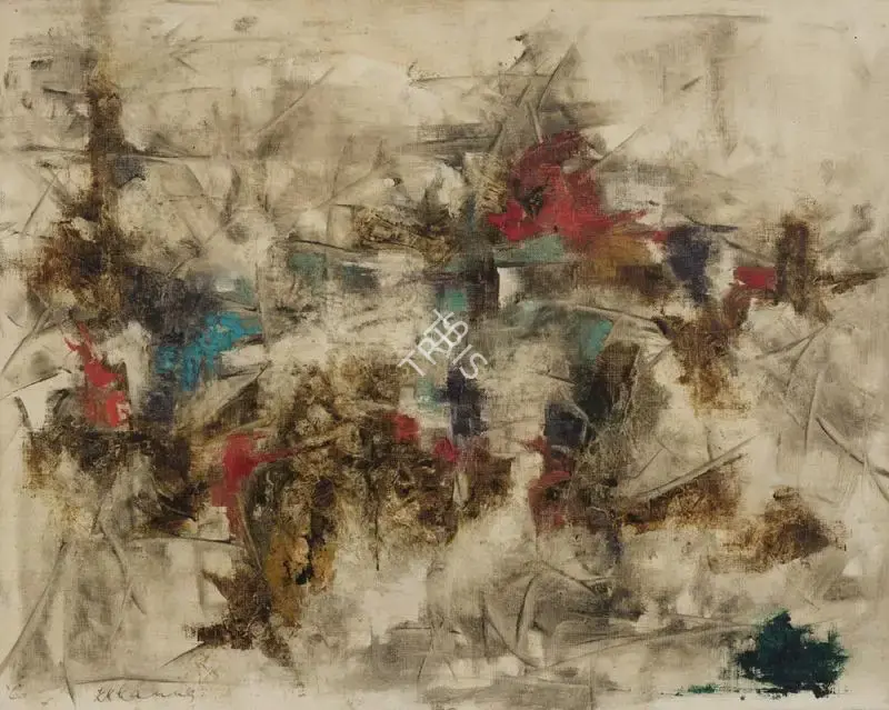 Krishen Khanna (Artist), Untitled (Landscape at Dusk), 1960, Painting