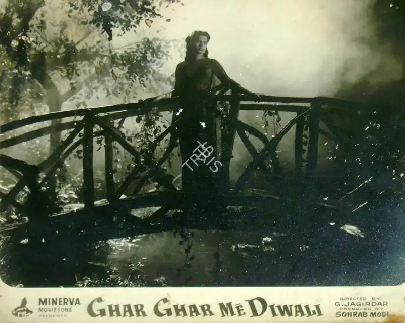 Sohrab Modi (Producer), Ghar Ghar Me Diwali, 1955, Lobby Card