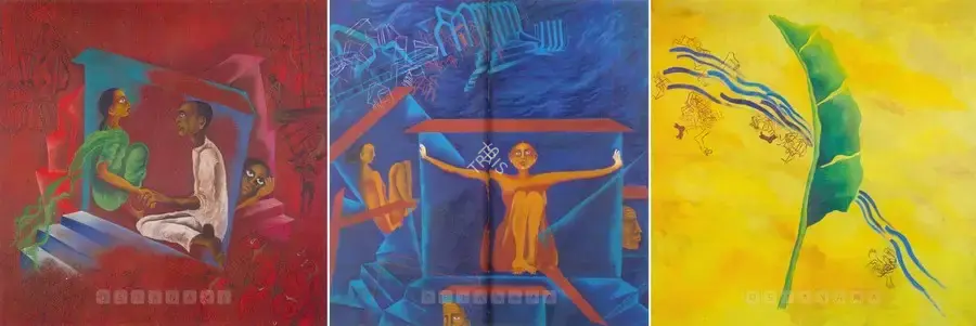 Arpana Caur (Artist), Resilient Green, 1991, Painting