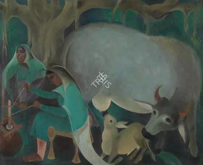 A.A. Raiba (Artist), Untitled, Painting