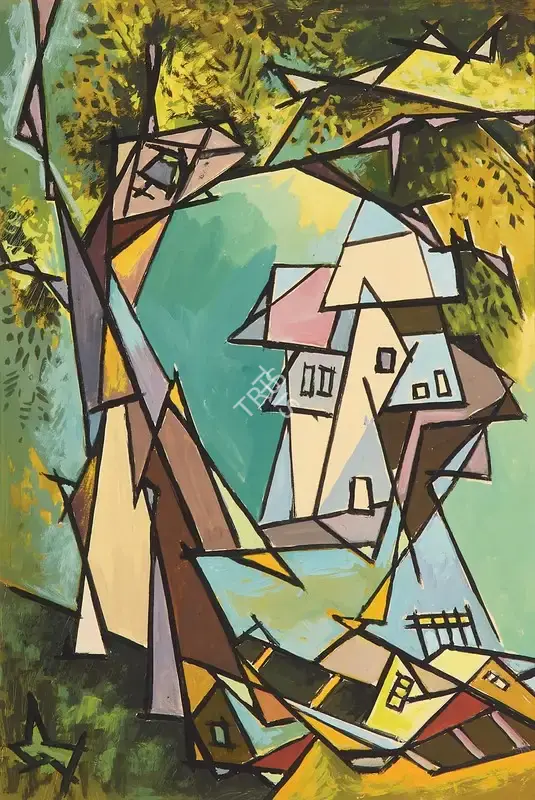 G.R. Santosh (Artist), Untitled, 1950, Painting
