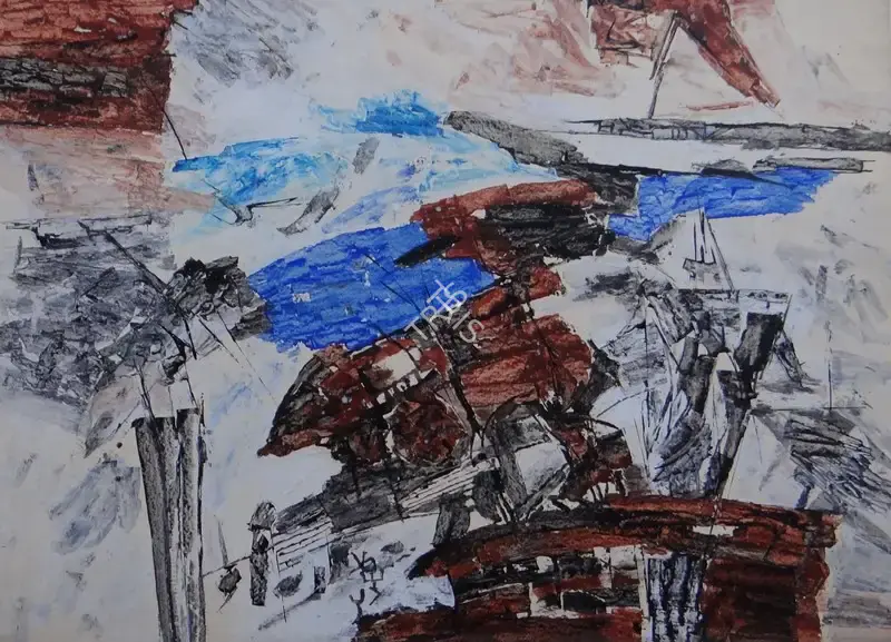 Ramkumar (Artist), Untitled, 1990, Painting