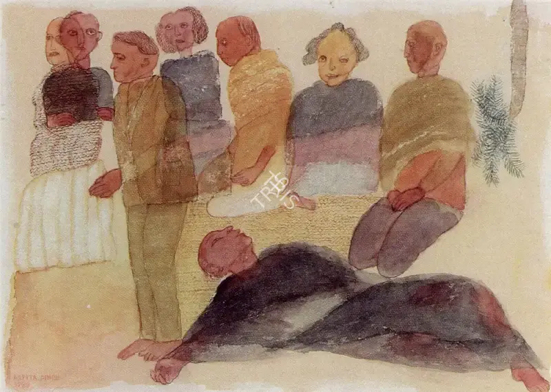 Arpita Singh (Artist), Ghosts, Living and the Dead, 1989, Painting