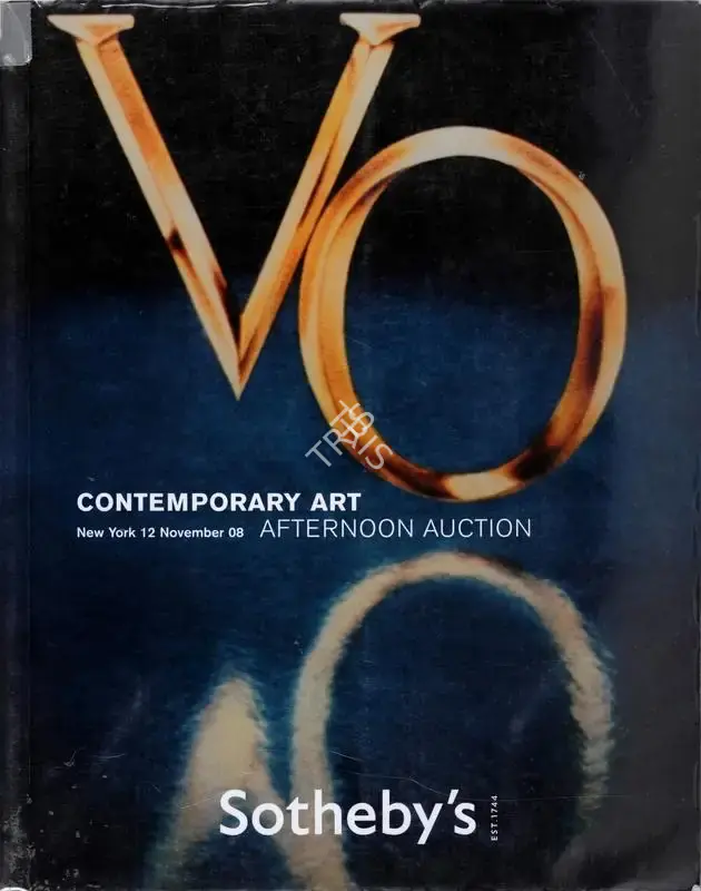 Sotheby's (Auction House), Contemporary Art, 2008, Auction Catalogue