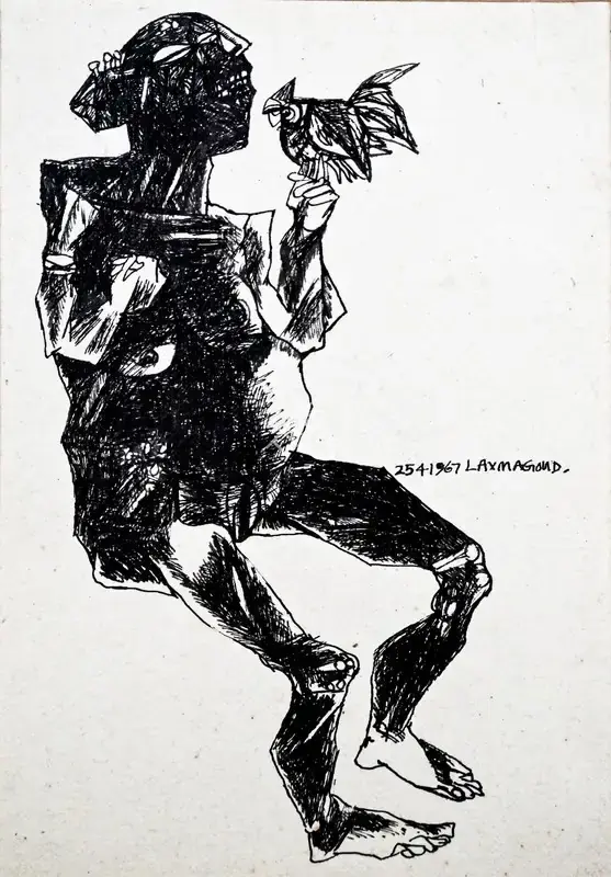 K. Laxma Goud (Artist), Untitled, 1967, Painting