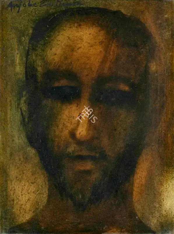 Anjolie Ela Menon (Artist), Head, 1985, Painting