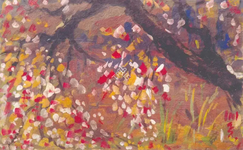 Gobardhan Ash (Artist), Blossom, Painting