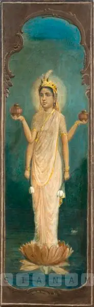 Dhurandhar, M.V. (Artist). Devi, n.d. | Painting, Os.Jai/23.01.09, 2009 · Osian's