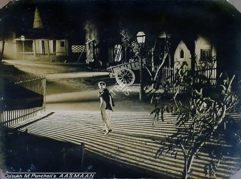 Dalsukh M. Pancholi (Director), Aasman, 1952, Lobby Card