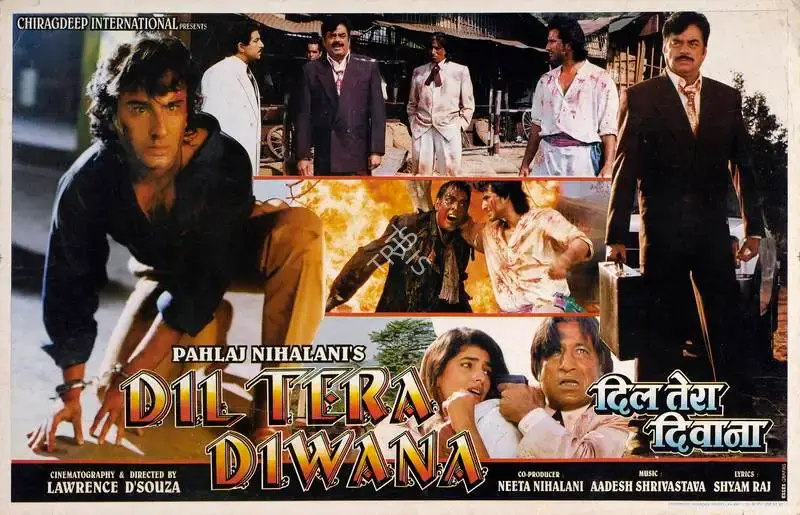 Pahlaj Nihalani (Producer), Dil Tera Diwana, 1996, Lobby Card