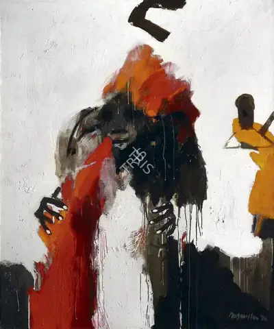 Chittrovanu Mazumdar (Artist), Untitled, 1996, Painting