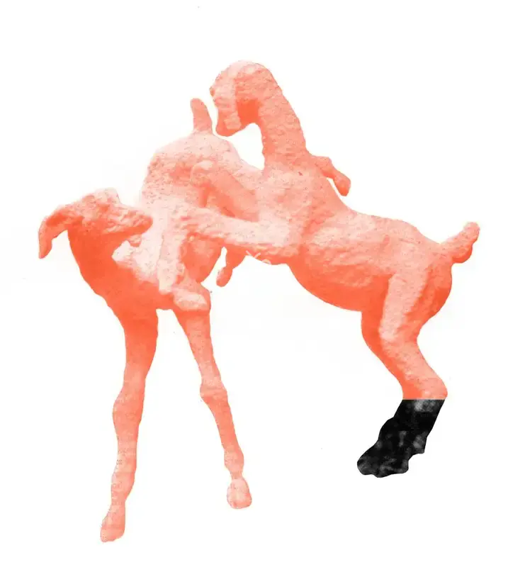 Nagji Patel (Artist), Goats, 1958, Sculpture