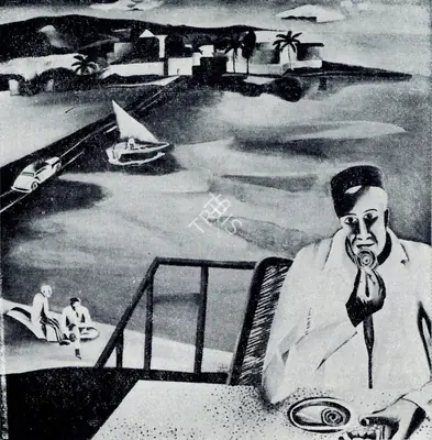 Bhupen Khakhar (Artist), Man Eating Jalebi, 1976, Painting