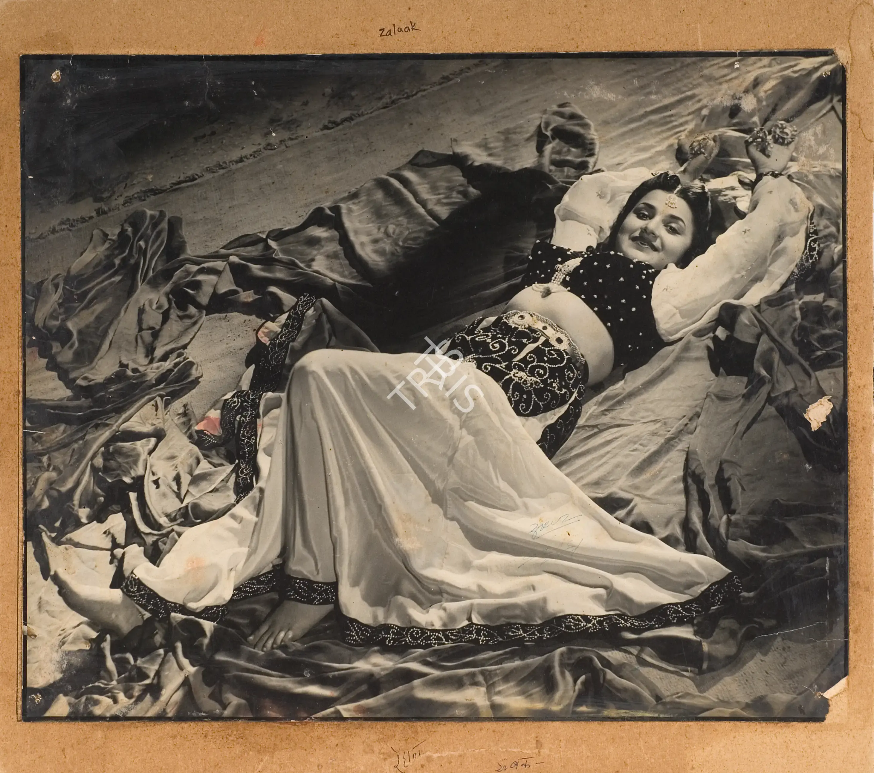 Anant Wadadeker (Cinematographer), Zabak, 1961, Photographic Still Mounted on Lobby Card