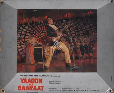 Nasir Husain (Producer), Yaadon Ki Baaraat, 1973, Photographic Still Mounted on Lobby Card