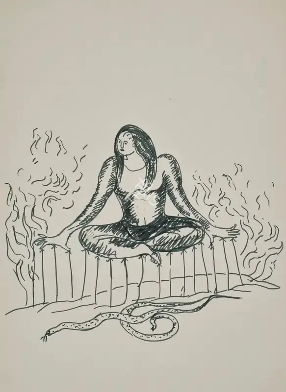 Manjit Bawa (Artist), Untitled, 1991, Drawing