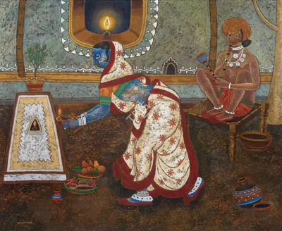 A.A. Almelkar (Artist), Untitled, Painting