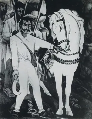 Diego Rivera (Artist), Emiliano Zapata, 1935, Graphic Art
