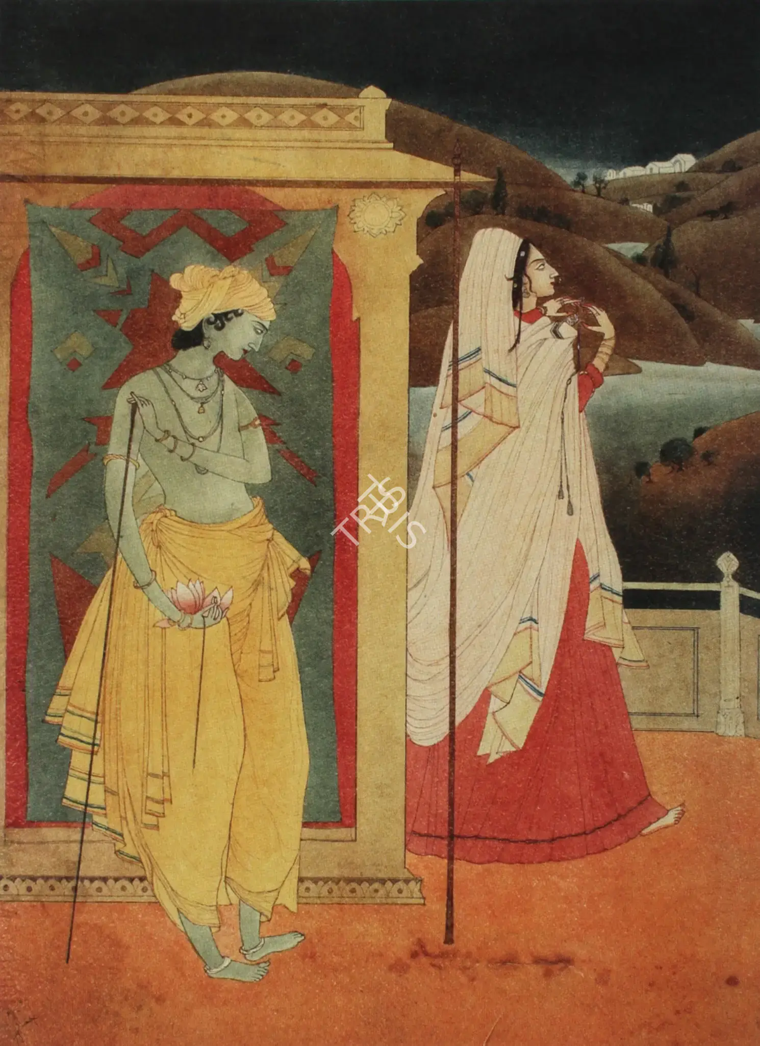 Chughtai, M.A.R. (Artist). Untitled, n.d. | Painting, Pu.Mum/28.08.12, 2012 · Pundole