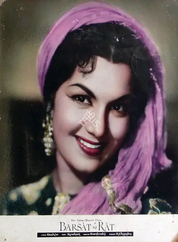 M. Rajaram (Cinematographer), Barsaat Ki Raat, 1960, Lobby Card