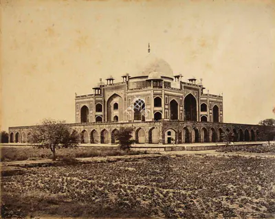 Samuel Bourne (Photographer), Tomb of The Emperor Humayoon, 1865, Antiquarian Photograph