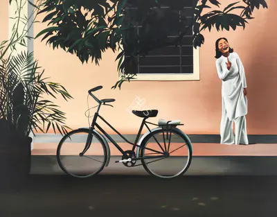 Shibu Natesan (Artist), Oriental Lady, 2001, Painting