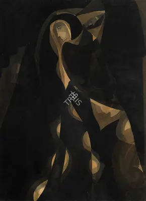 Tagore, Gaganendranath (Artist). Figures, early 1920s | Painting, 2008 · Osian's