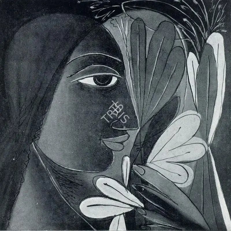 George Keyt (Artist), Nayika, 1942, Painting