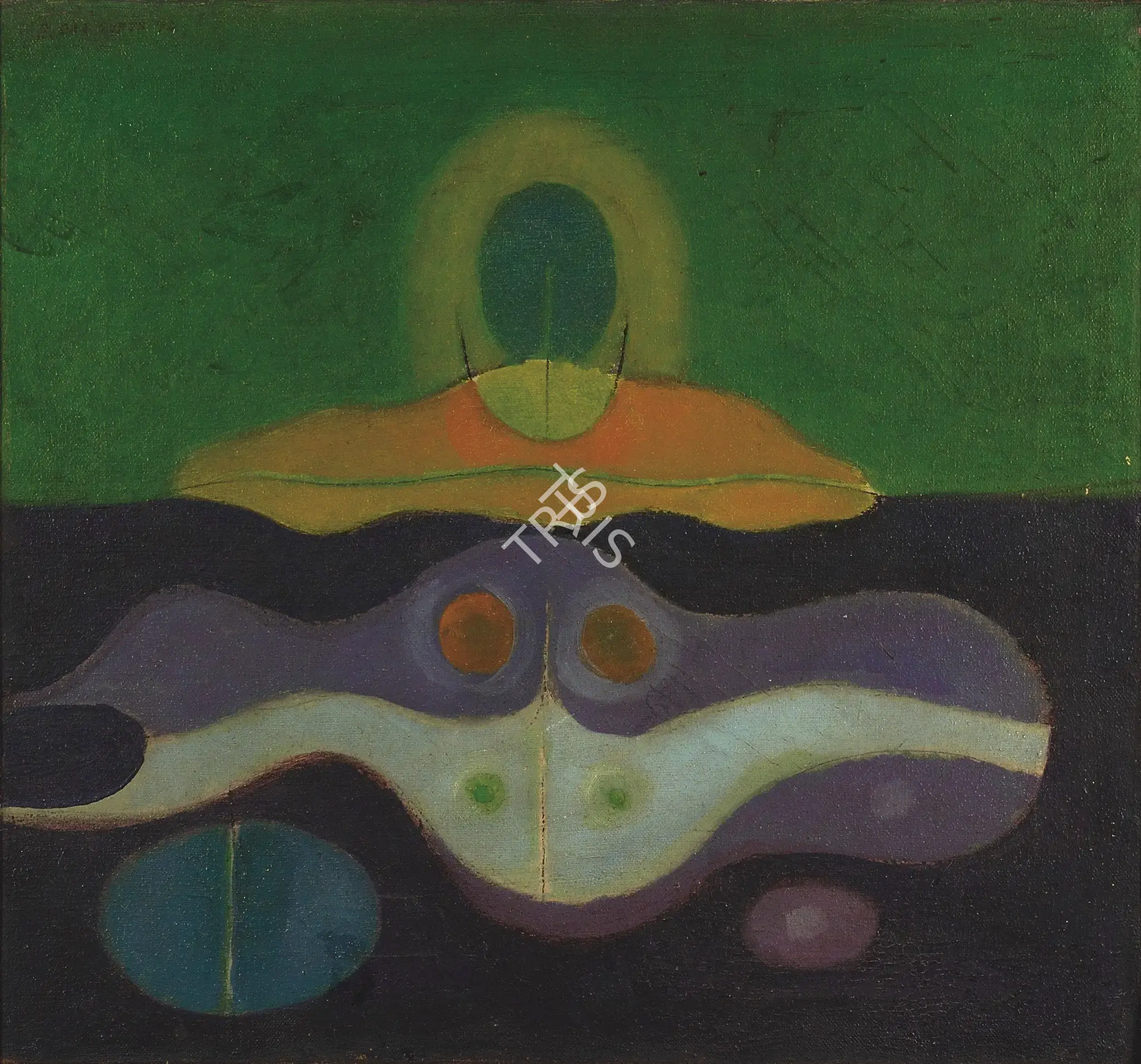 Dasgupta, Bimal (Artist). Untitled, 1972 | Painting, Os.Del/27.01.12, 2012 · Osian's