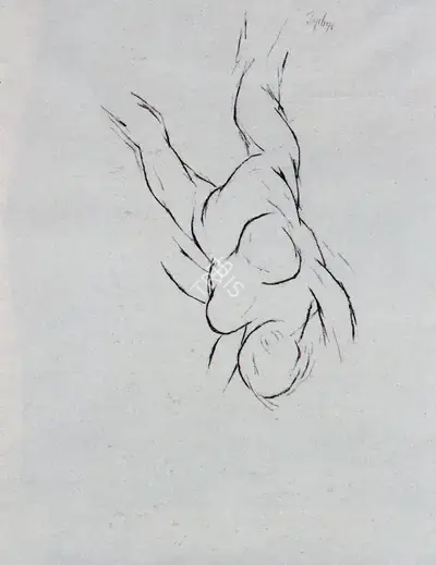 Tyeb Mehta (Artist), Untitled, 1992, Drawing