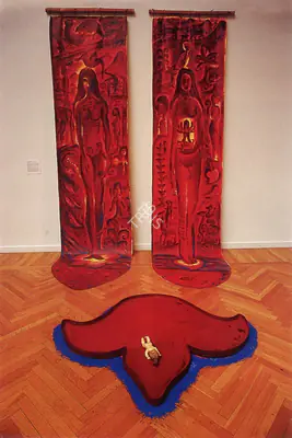Kanchan Chander (Artist), Adolescence, Womanhood, Motherhood, 1996, Painting