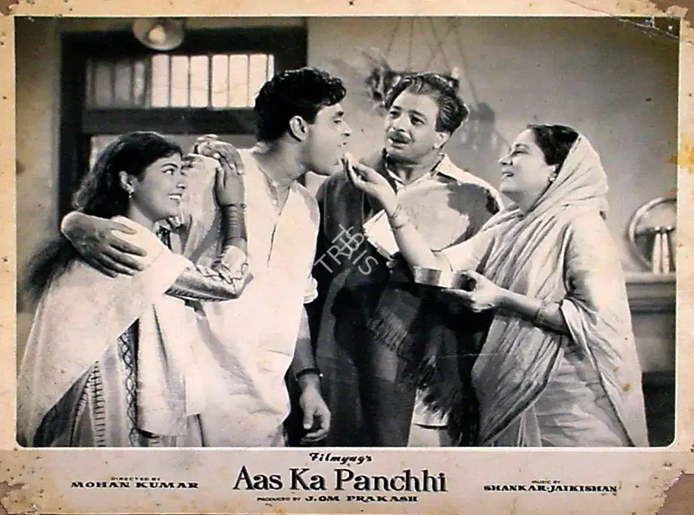 J.Om Prakash (Producer), Aas Ka Panchhi, 1961, Lobby Card
