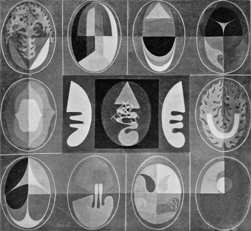 K.V. Haridasan (Artist), Nirvriti Yantra-II, 1970, Painting