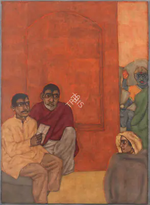 Shanti Panchal (Artist), Letter from India, 1991, Painting