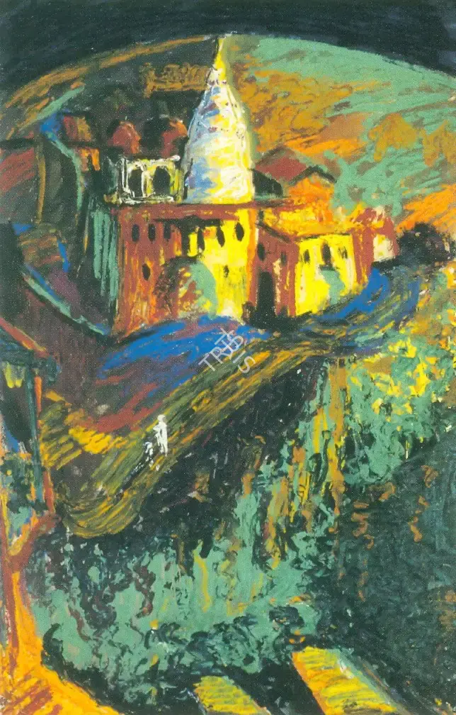 A.A. Almelkar (Artist), Landscape, Painting