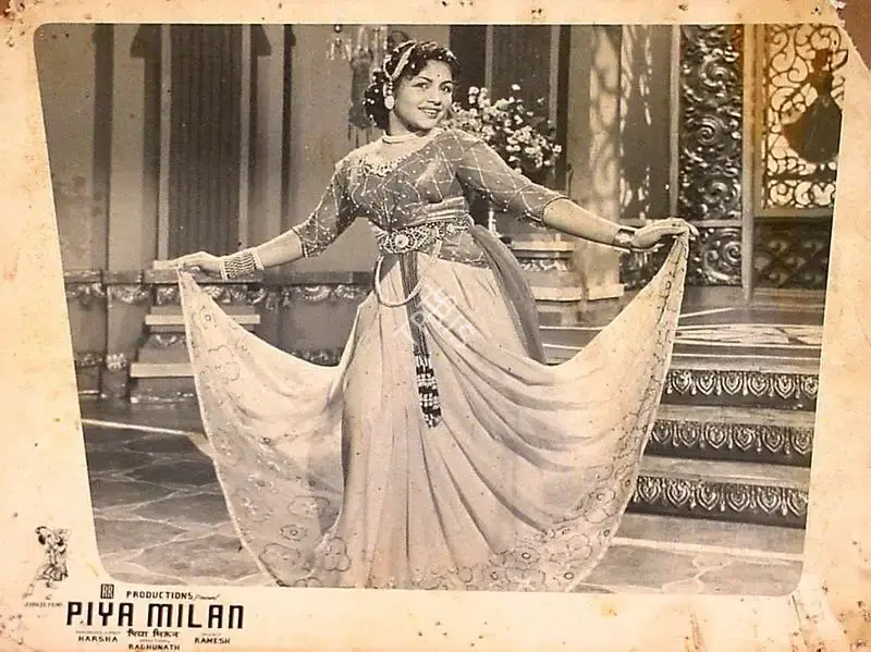 Raghunath (Director), Piya Milan, 1958, Lobby Card