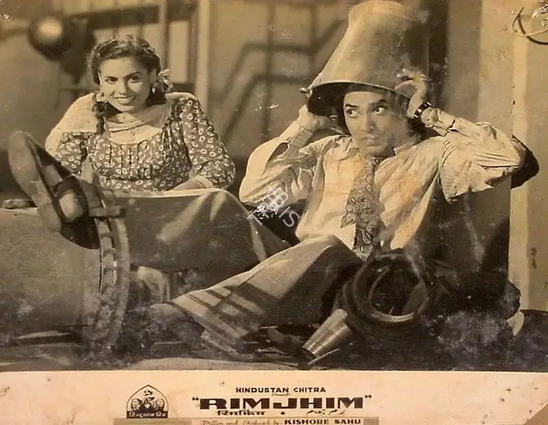 Kishore Sahu (Producer), Rimjhim, 1949, Lobby Card