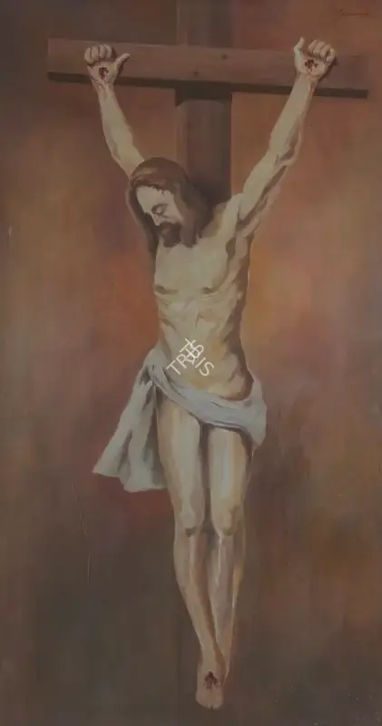 A.X. Trindade (Artist), Crucifixion, 1925, Painting