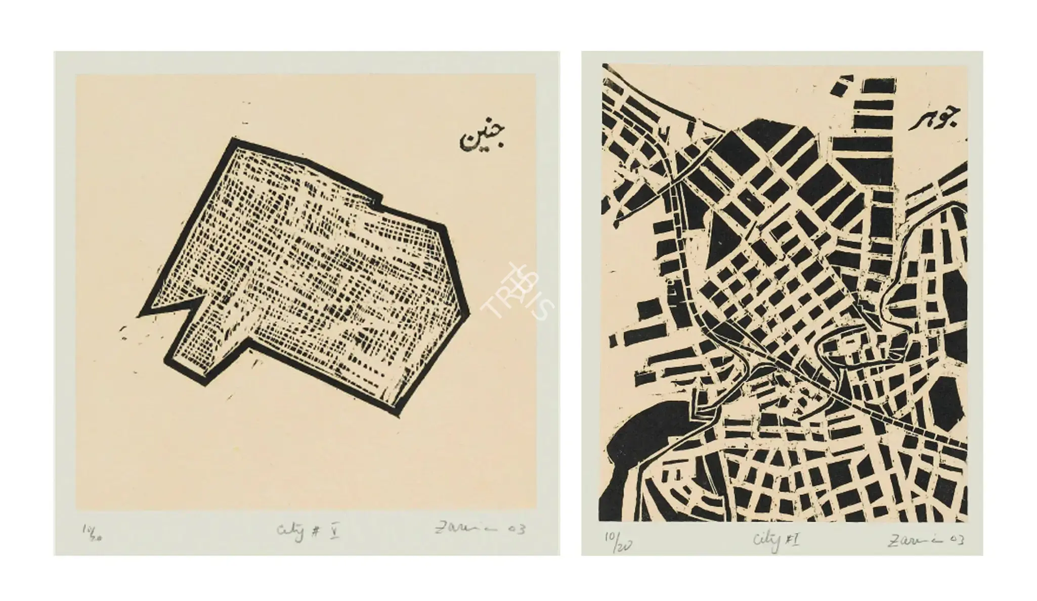 Zarina Hashmi (Artist), City #I, 2003, Print