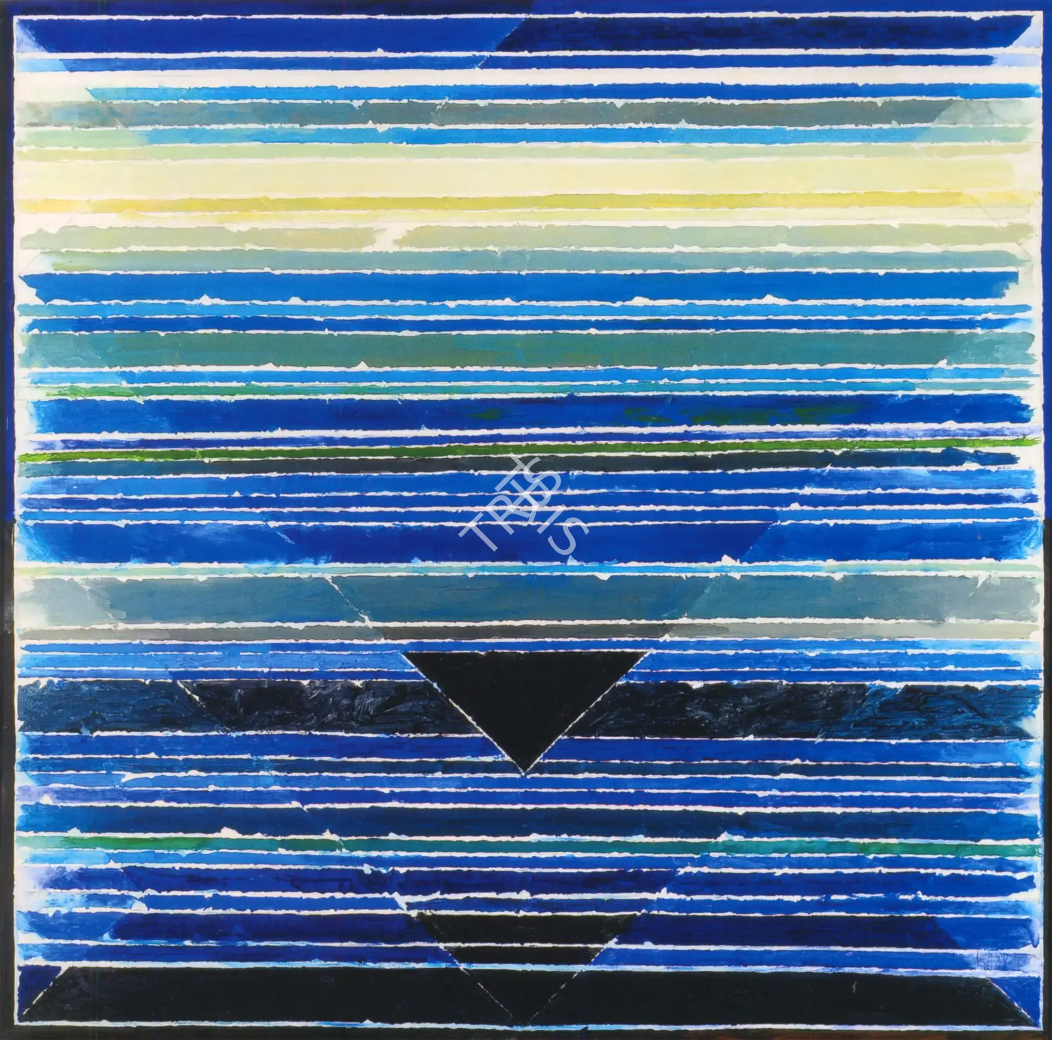 S.H. Raza (Artist), Jalashaya, 2000, Painting