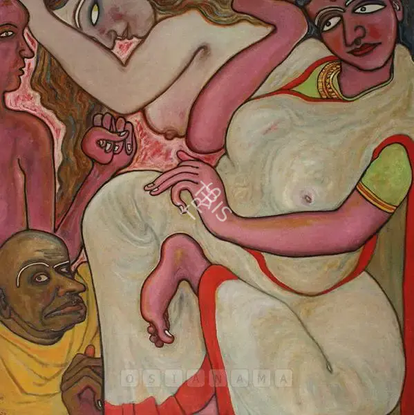 Chowdhury, Jogen (Artist). Situation X, 1995 | Painting, Sa.Onl/11.05.06, 2006 · Saffronart