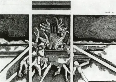 K.G. Subramanyan (Artist), Untitled, 1971, Graphic Art