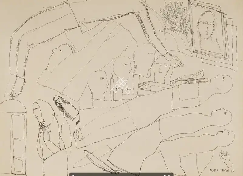 Arpita Singh (Artist), Untitled, 1985, Drawing & Sketch